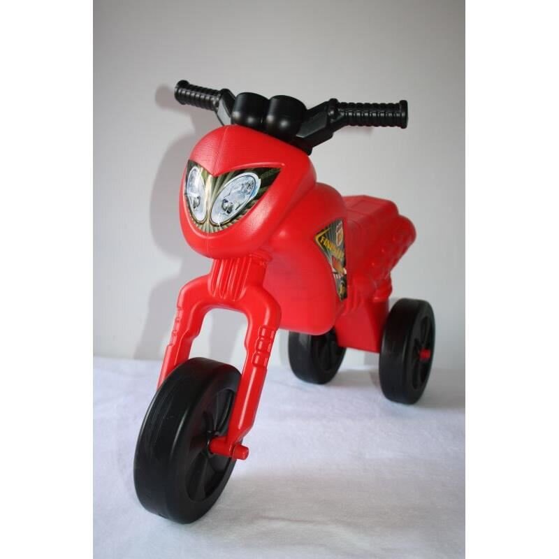Burak Toys Tricicleta copii fara pedale Super Cross Rosie de la 2 ani pana la 20 kg Inaltime pana la sezut 30 cm