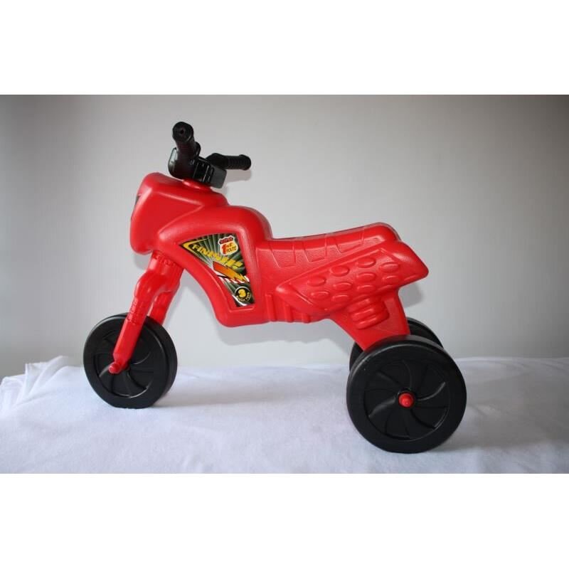 Burak Toys Tricicleta copii fara pedale Super Cross Rosie de la 2 ani pana la 20 kg Inaltime pana la sezut 30 cm