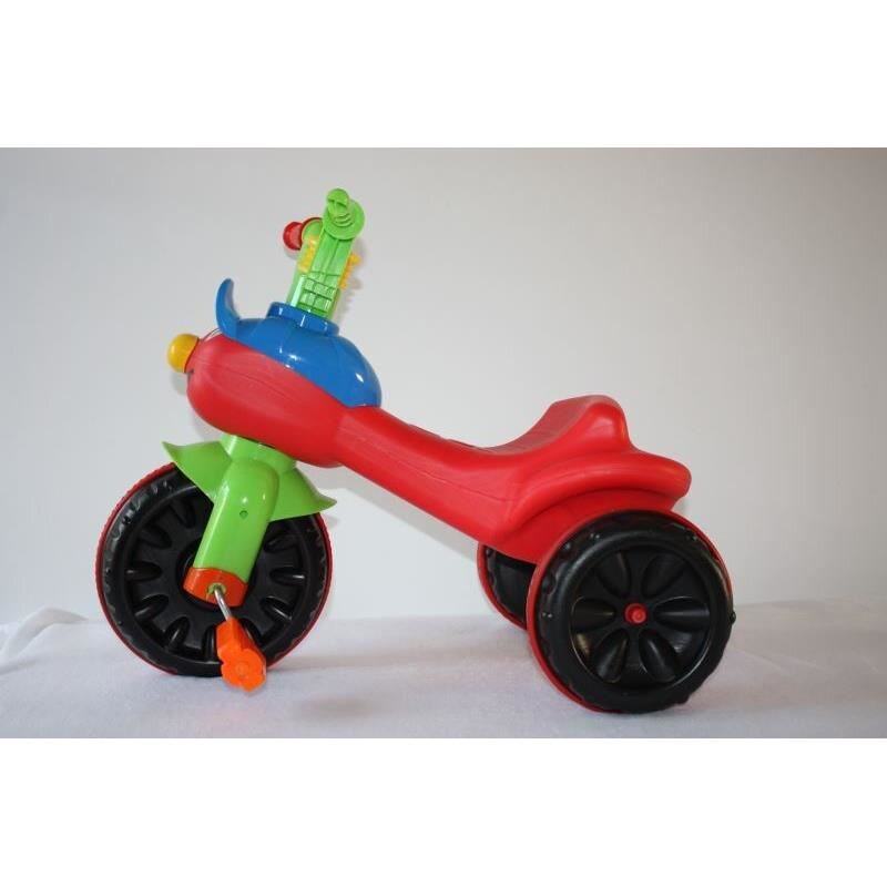 Burak Toys Tricicleta pentru copii Funny Red cu claxon si pedale greutate maxima admisa 20 kg