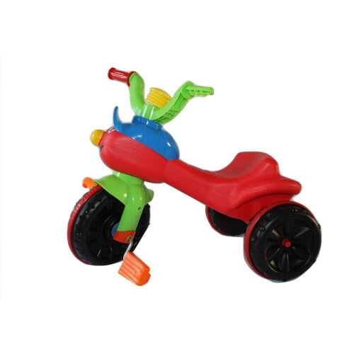 Burak Toys Tricicleta pentru copii Funny Red cu claxon si pedale greutate maxima admisa 20 kg