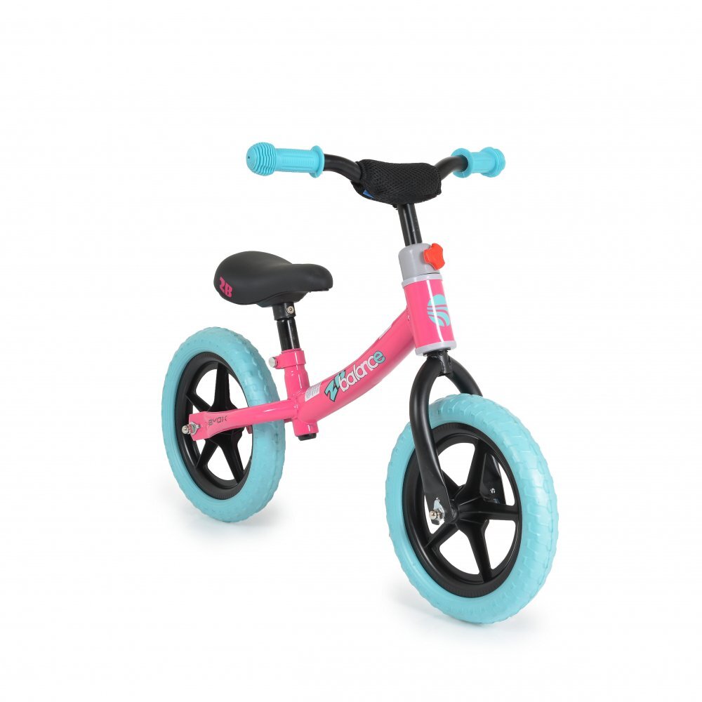 Byox Bicicleta copii fara pedale 2B balance Pink 12 inch de la 2 ani pana la greutatea de 20 kg ghidon reglabil pe inaltime roti din spuma EVA inaltimea scaunului reglabila de la 35 cm la 45 cm