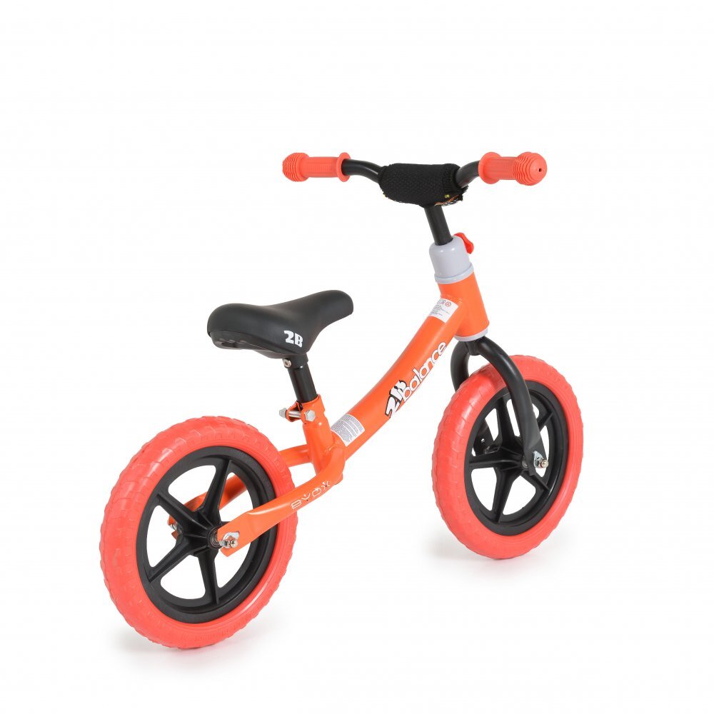 Byox Bicicleta copii fara pedale 2B balance Red 12 inch de la 2 ani pana la greutatea de 20 kg ghidon reglabil pe inaltime roti din spuma EVA inaltimea scaunului reglabila de la 35 cm la 45 cm
