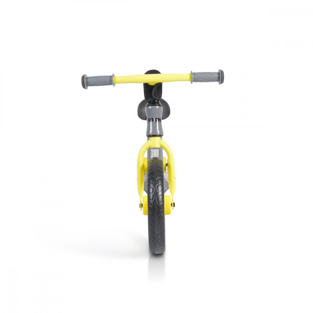 Byox Bicicleta copii fara pedale Go On grey 12 inch roti din spuma EVA scaun reglabil 32-41 cm cadru din aliaj de magneziu roti din spuma rezistenta greutate maxima 30 kg