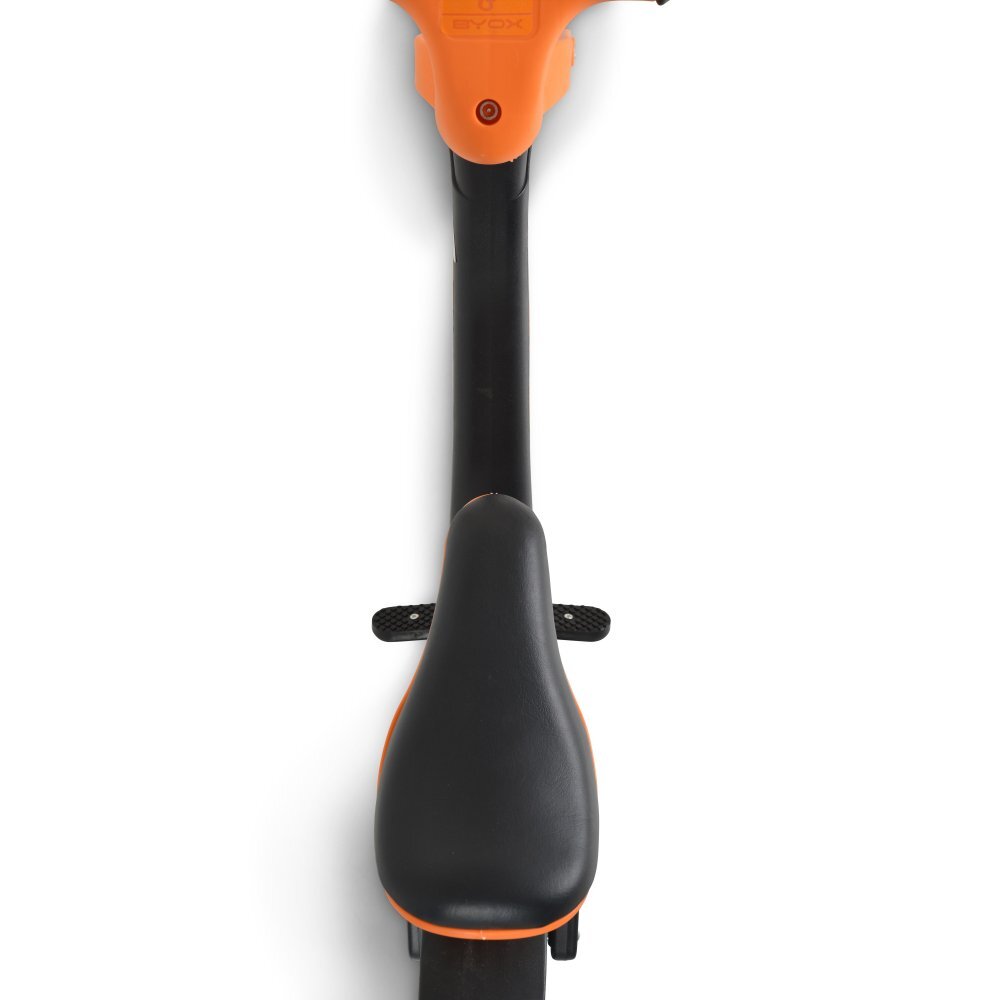 Byox Bicicleta copii fara pedale Next Step Black 12 inch cu stepper picioare lateral pliabil pentru copiii cu varsta peste 2 ani si cu o greutate maxima de pana la 50 kg scaun reglabil de la 35-41 cm