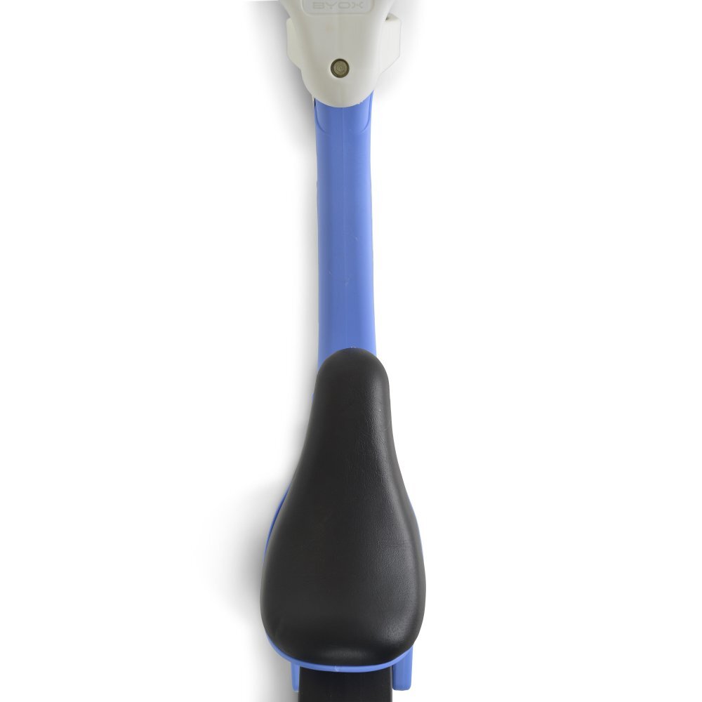 Byox Bicicleta copii fara pedale Next Step Blue 12 inch cu stepper picioare lateral pliabil pentru copiii cu varsta peste 2 ani si cu o greutate maxima de pana la 50 kg scaun reglabil de la 35-41 cm