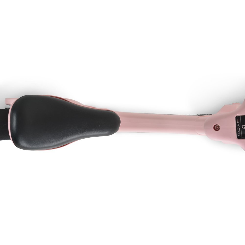 Byox Bicicleta copii fara pedale Next Step Pink 12 inch cu stepper picioare lateral pliabil pentru copiii cu varsta peste 2 ani si cu o greutate maxima de pana la 50 kg scaun reglabil de la 35-41 cm