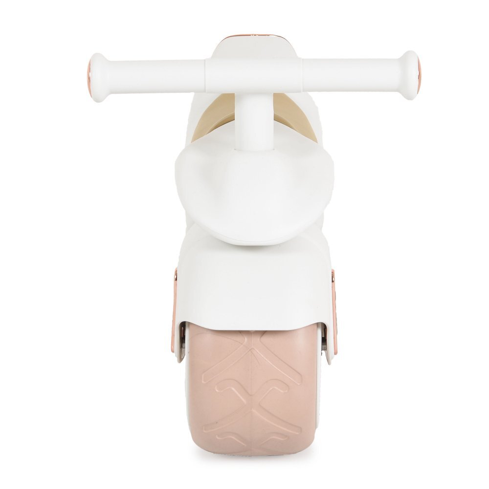 Byox Bicicleta fara pedale Ride On Mini Cruze White cu muzica Roti EVA late si stabile cu rulment Sezut ergonomic din piele Design compact Manere ergonomice Recomandata de la 18 luni Greutate admisa 30 kg