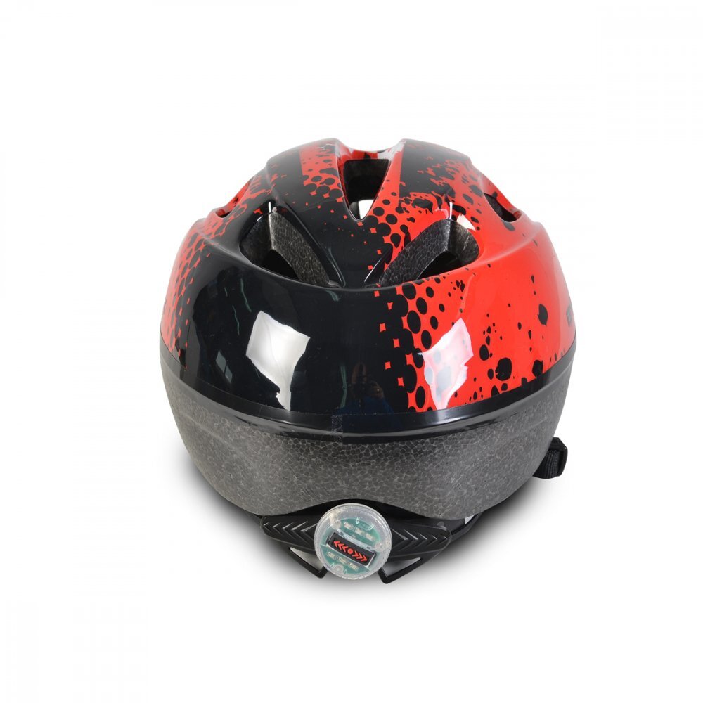 Byox Casca de protectie pentru copii Y03 Red marime 48-54 cmcu 8 orificii de ventilatie Reglator de dimensiune Captuseala detasabila Lumini LED pentru vizibilitate nocturna