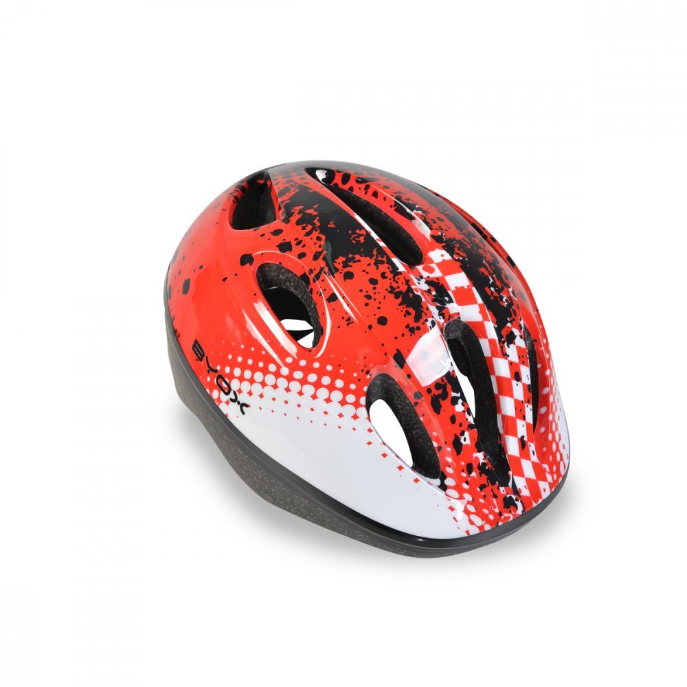 Byox Casca de protectie pentru copii Y03 Red marime 48-54 cmcu 8 orificii de ventilatie Reglator de dimensiune Captuseala detasabila Lumini LED pentru vizibilitate nocturna