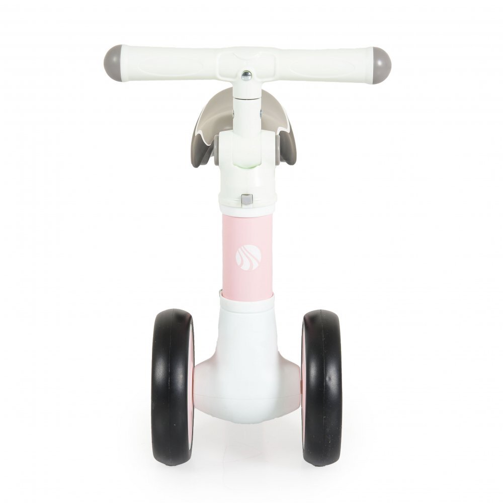 Byox Mini tricicleta de echilibru fara pedale Lils bike Pink sezut moale si reglabil pe inaltime interval de viraj limitat roti late din spuma EVA potrivita copiilor de la 1 an