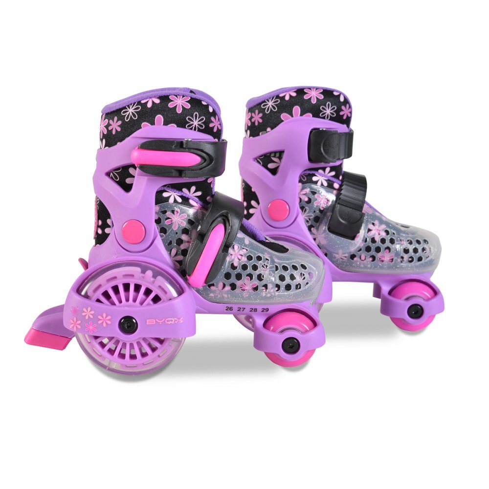 Byox Patine cu rotile Little Beetle Violet Girl XS 26-29