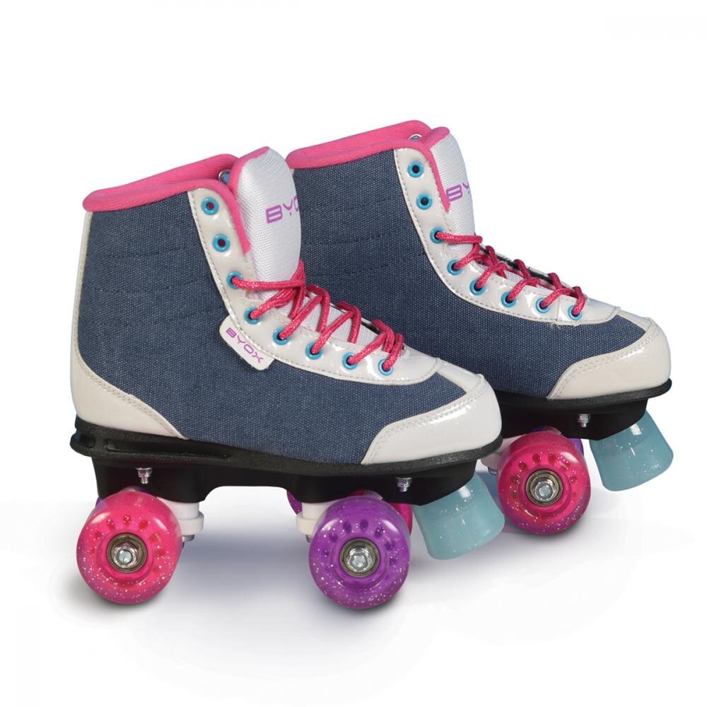 Byox Patine cu rotile pentru fetite Denim XL 38-39