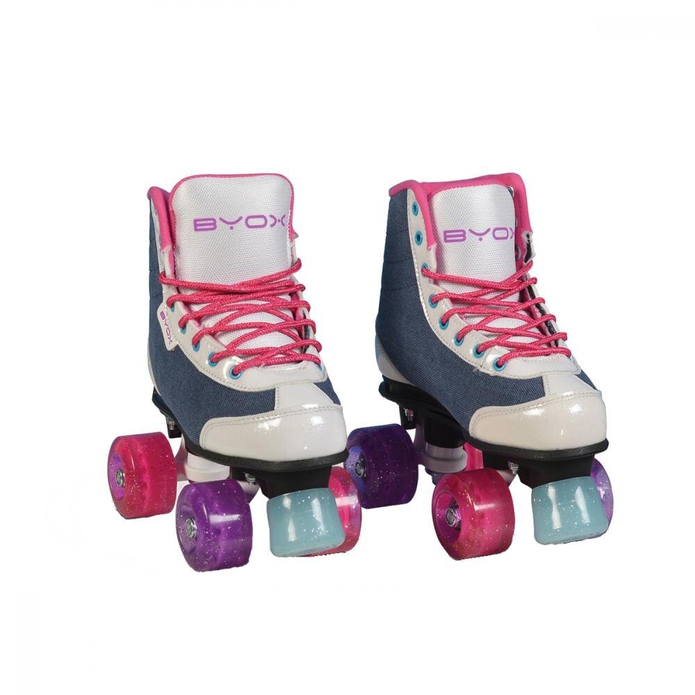 Byox Patine cu rotile pentru fetite Denim XL 38-39