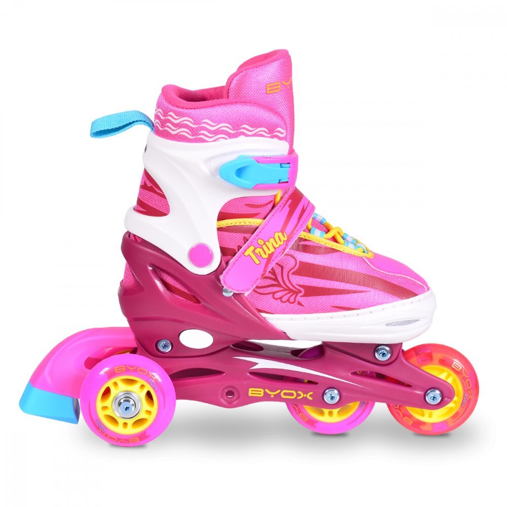 Byox Role copii reglabile 34-37 Trina M Pink