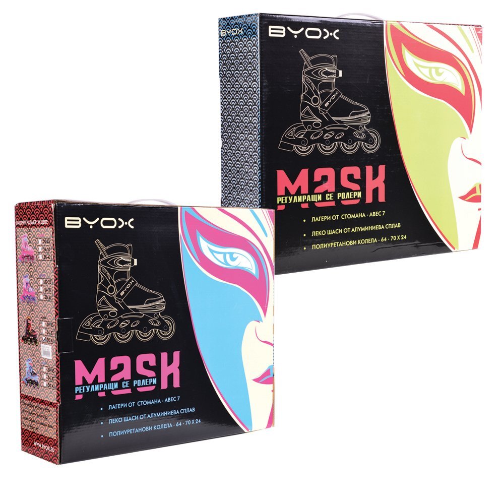 Byox Role reglabile Mask L Black 38-41