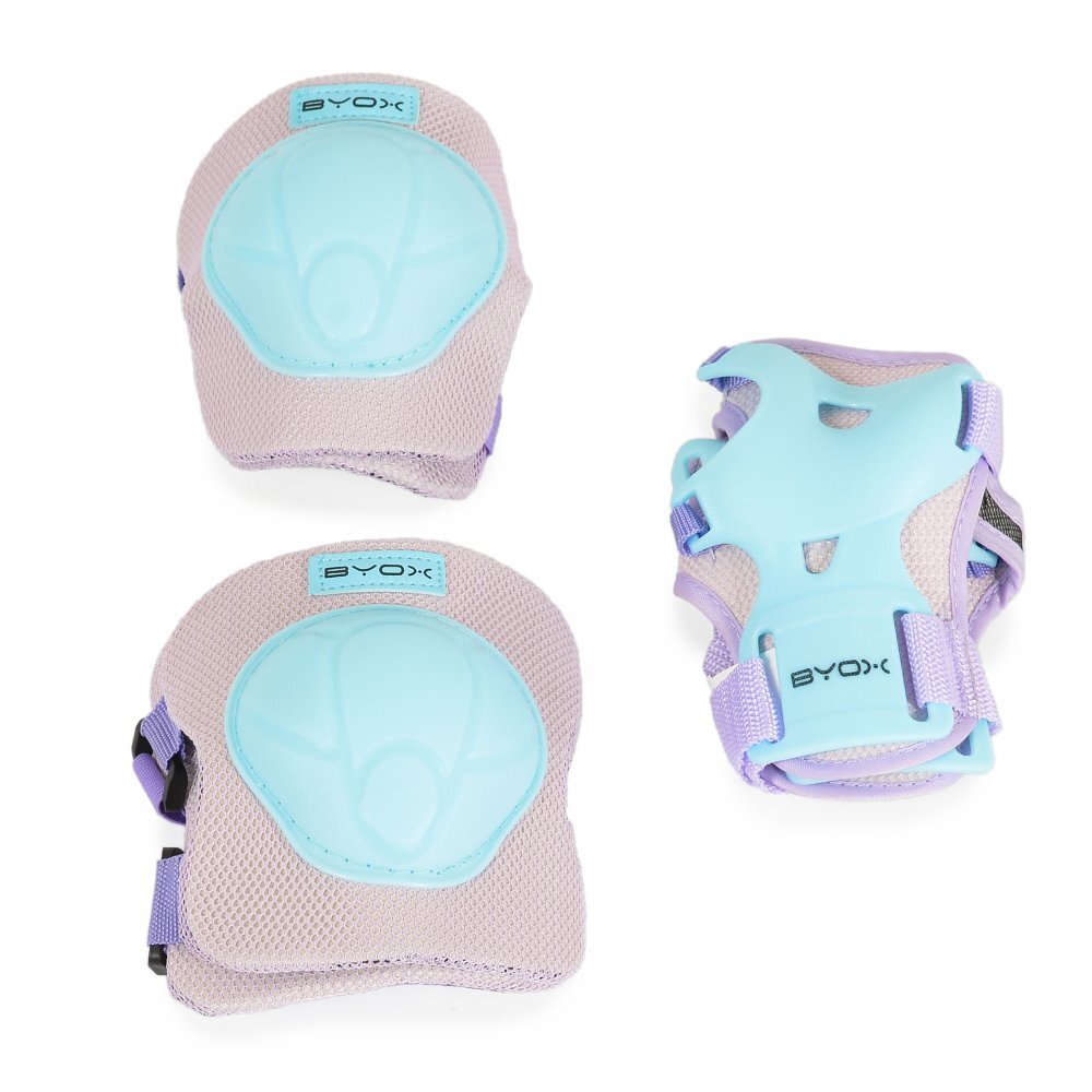 Byox Set protectii copii pentru sport in aer liber Ariel cu cotiere genunchiere si protectii brate Class A pana la 25kg Marime S