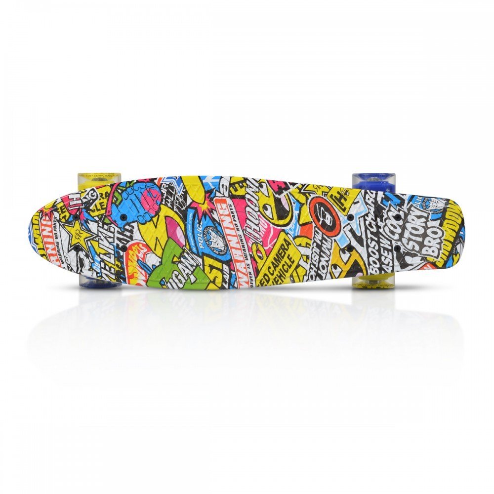 Byox Skateboard 56 cm Hipster cu lumini Led