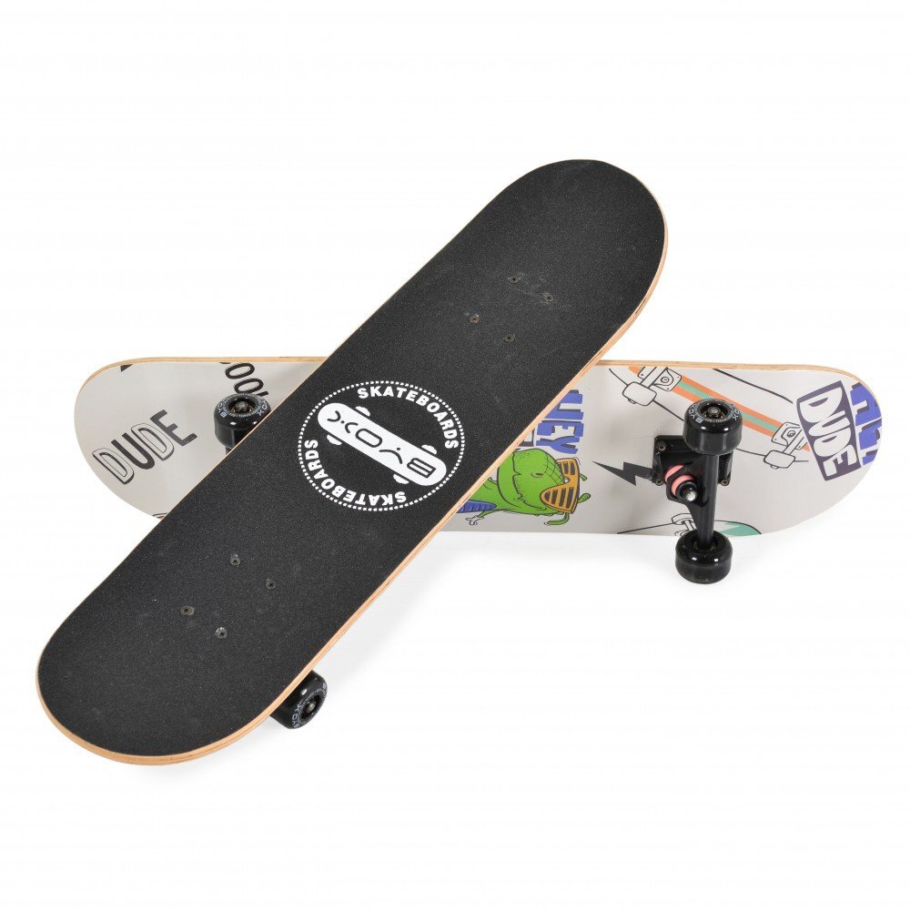 Byox Skateboard 79 cm Dude cu placa antiderapantarulmenti ABEC-5roti poliuretan