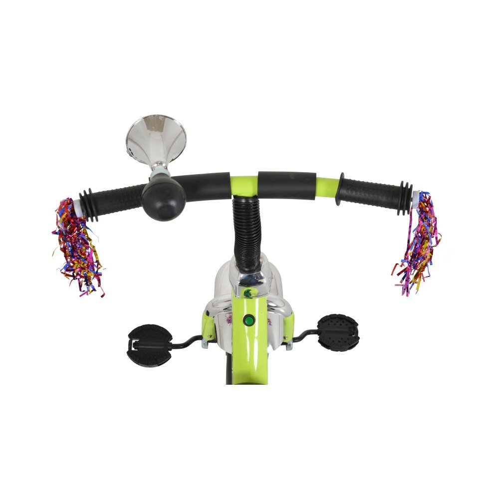 Byox Tricicleta pentru copii Bonfire Green cu roti luminoase claxon muzica scaun reglabil 2 pozitii roti din cauciuc Eva de la 3 ani pana la 25 kg