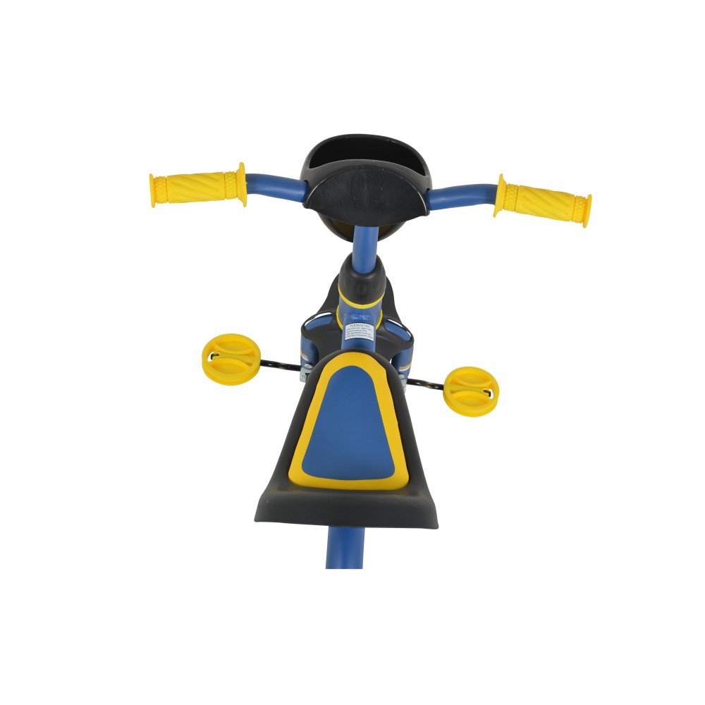Byox Tricicleta pentru copii Buddy Blue cu cosulete de depozitare roti din cauciuc Eva scaun ergonomic de la 3 ani pana la 25 kg