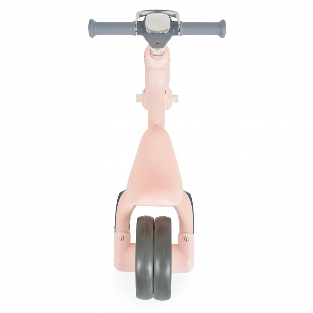 Byox Tricicleta pentru copii Learn to Ride Roz 2 in 1 cu pedale transformabila structura usoara pliere compacta sistem de siguranta cu viraj limitat roti din cauciuc EVA si far cu lumina