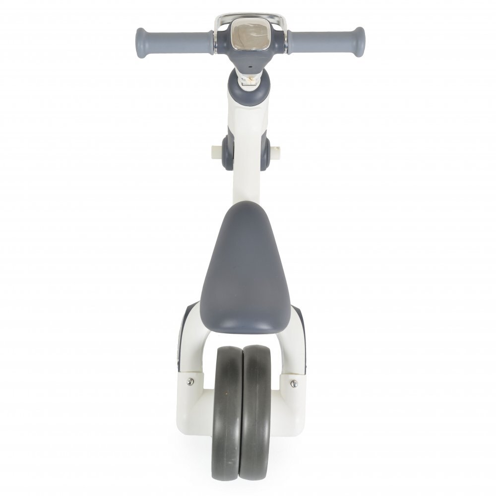 Byox Tricicleta pentru copii Learn to Ride White 2 in 1 cu pedale transformabila structura usoara pliere compacta sistem de siguranta cu viraj limitat roti din cauciuc EVA si far cu lumina