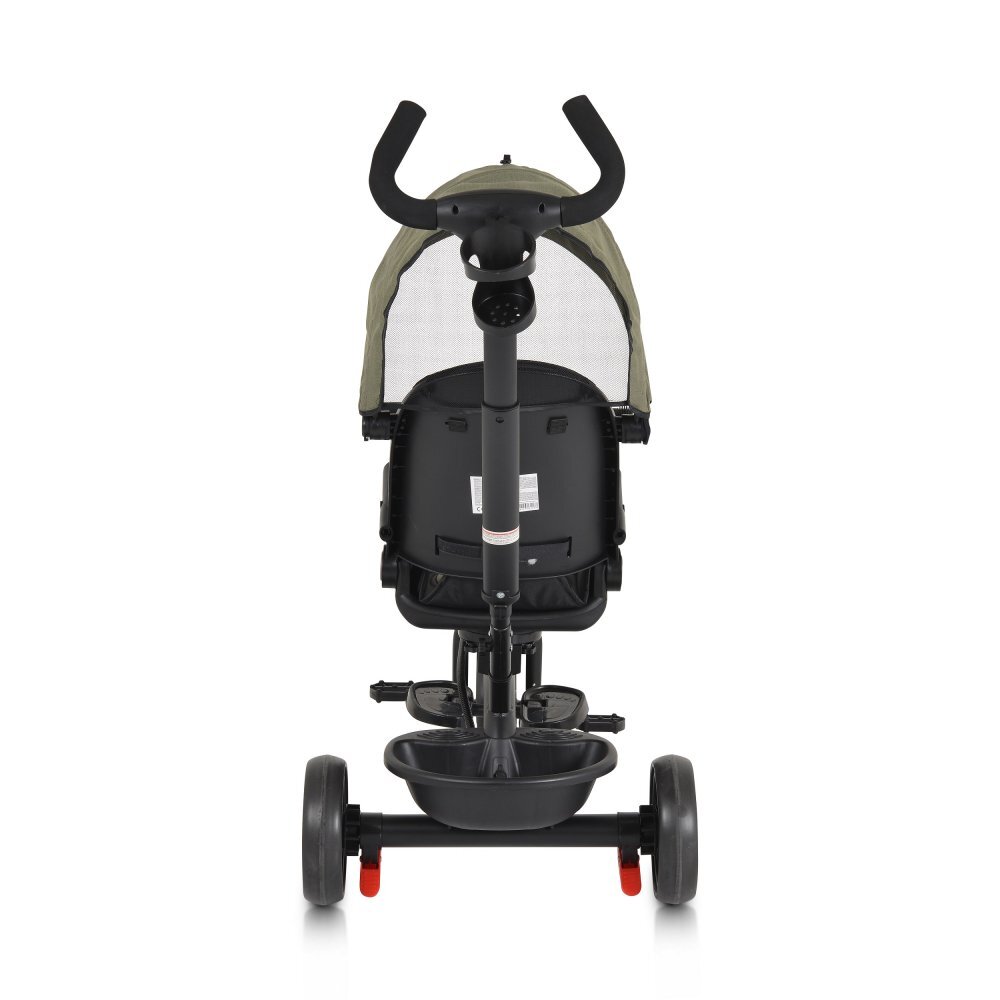 Byox Tricicleta pentru copii Summer Green cu roti Eva maner parental detasabil scaun rotativ spatar reglabil si suport picioare