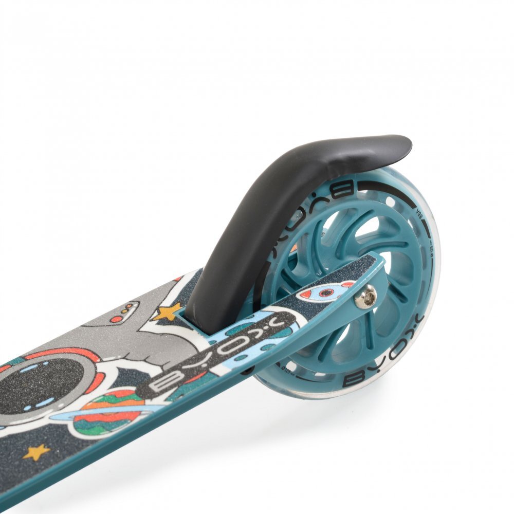 Byox Trotineta din aluminiu Miracle Blue pliabila inaltime reglabila roti Led sonerie greutate admisa 50 kg