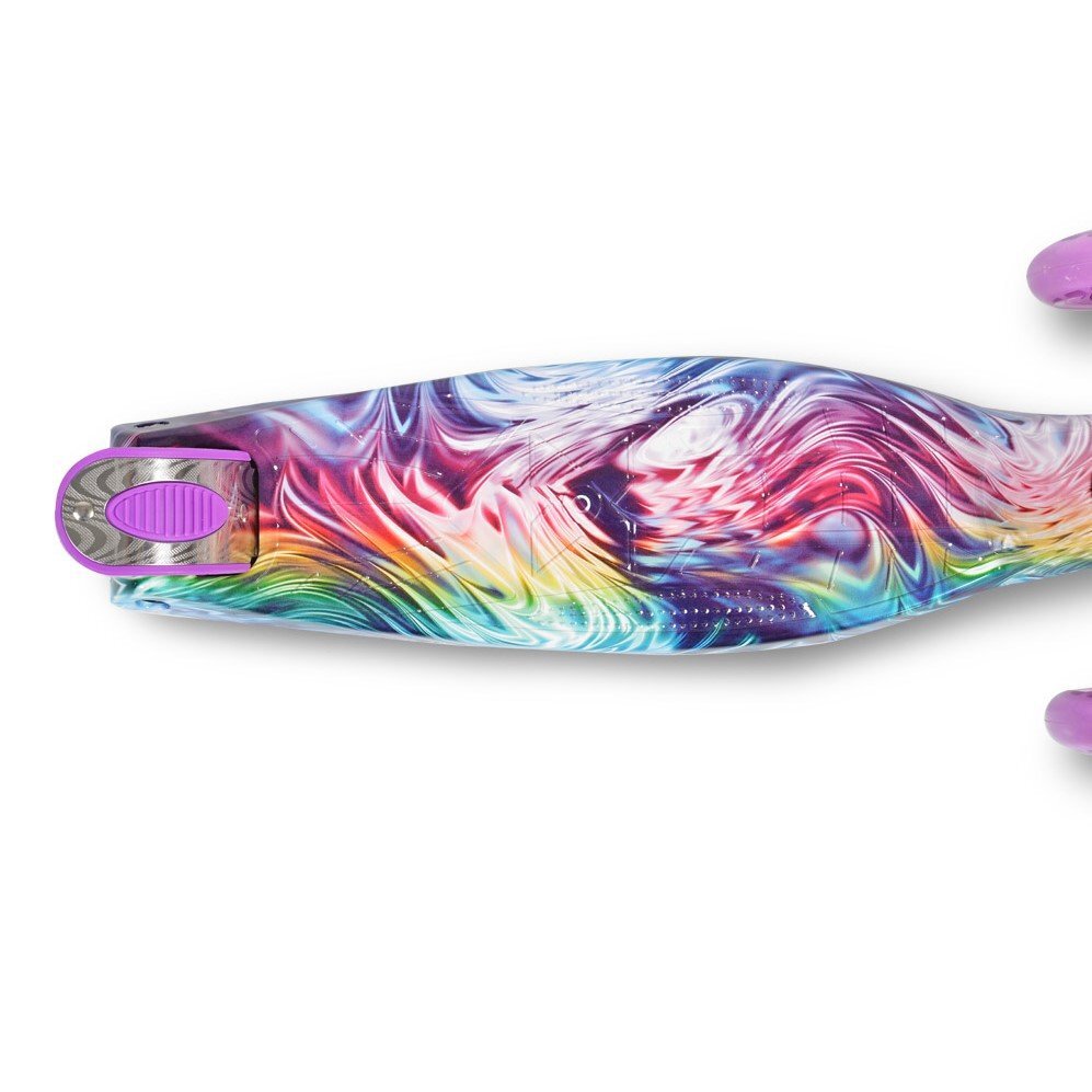 Byox Trotineta intuitiva cu inaltime ghidon reglabilacadru din aluminiuroti din PU cu luminilumin frontalede la 3 ani si pana la 40kg Rapture Purple