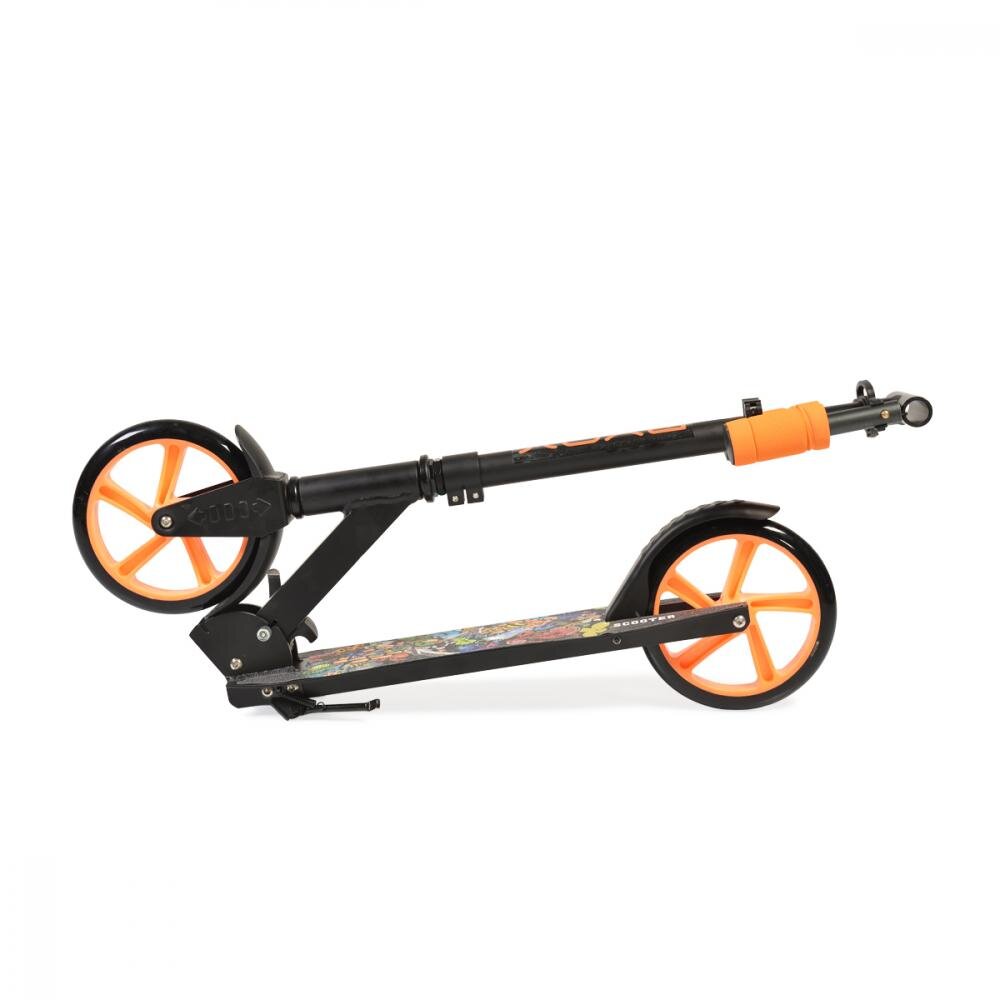 Byox Trotineta pliabila cu cadru de aluminiucricinaltime ghidon reglabilafrana pe roata din spaterecomandata de la 8 ani si pana la 100 kg Flurry Orange