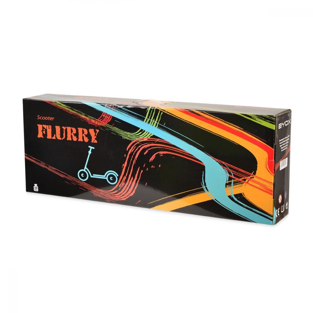 Byox Trotineta pliabila cu cadru de aluminiucricinaltime ghidon reglabilafrana pe roata din spaterecomandata de la 8 ani si pana la 100 kg Flurry Orange