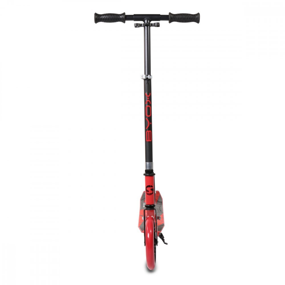 Byox Trotineta pliabila cu cadru din aluminiughidon reglabil Storm Red recomandata de la 5 ani si pana la maxim 100kg