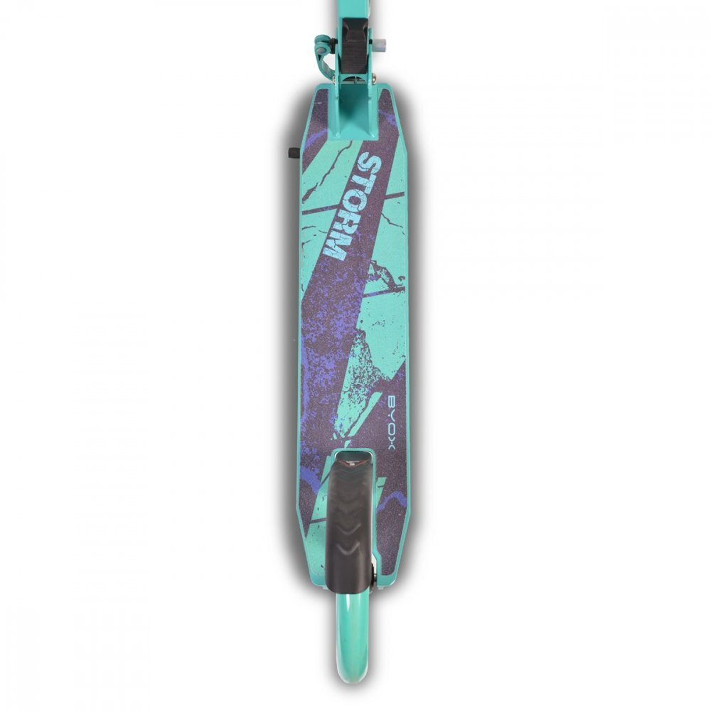 Byox Trotineta pliabila cu cadru din aluminiughidon reglabil Storm Turquoise recomandata de la 5 ani si pana la maxim 100kg
