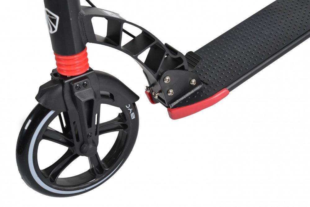 Byox Trotineta pliabila din aluminiu cu inaltime reglabila si frana de mana Contrast Black