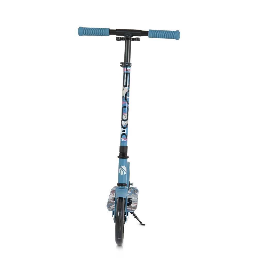 Byox Trotineta pliabila pentru copii de la 6anicu ghidon din aluminiuroti ABEC-7 din PU cu lumini LEDinaltime ghidon ajustabilafrana de picior si cric Monster Blue