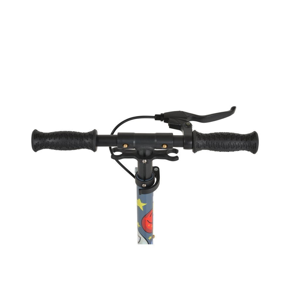 Byox Trotineta pliabila pentru copii Snazzy Gri de la 8 aniCadru din aluminiuAmortizor frontalRoti ABEC-7 din PU cu lumini LEDInaltime ghidon ajustabila 75-89 cmBaza antialunecareFrana de mana si cric inclus