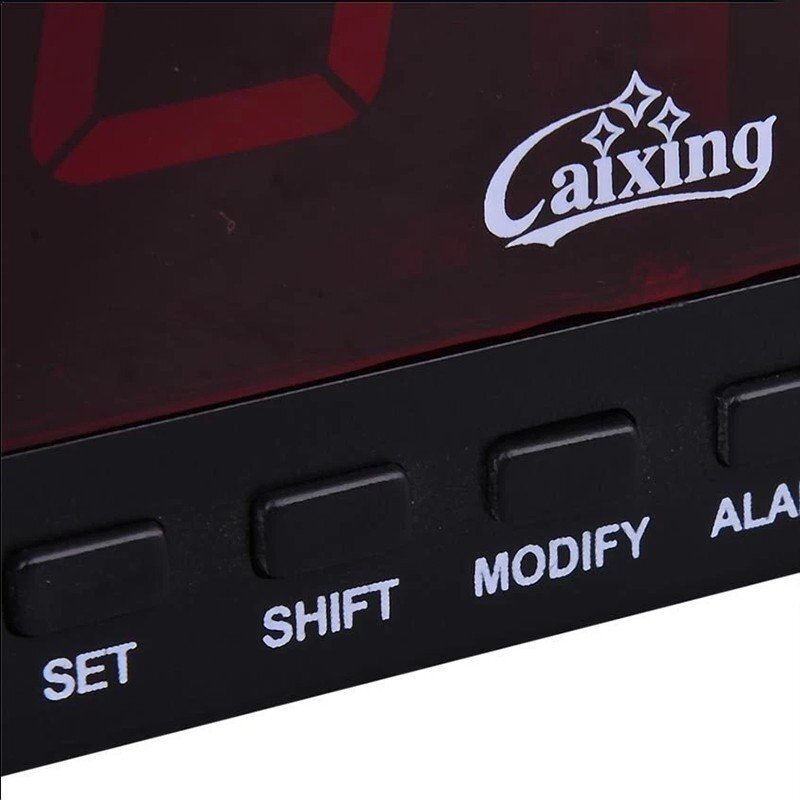 Caixing Ceas digital led rosu afisaj 12h calendar si temperatura