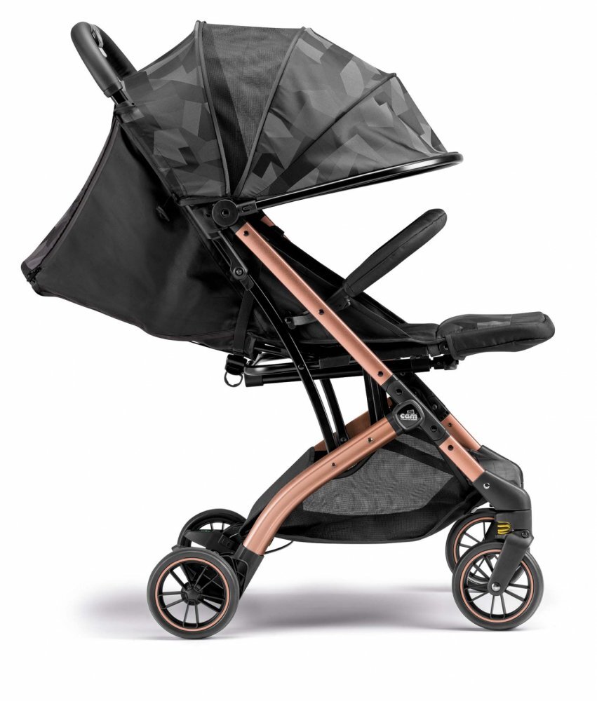 CAM Carucior sport Compass 2.0 Jacquard Nero 0-4 ani spatar reglabil suspensii sistem tip troller suport picioare ajustabil + accesorii
