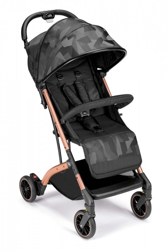 CAM Carucior sport Compass 2.0 Jacquard Nero 0-4 ani spatar reglabil suspensii sistem tip troller suport picioare ajustabil + accesorii