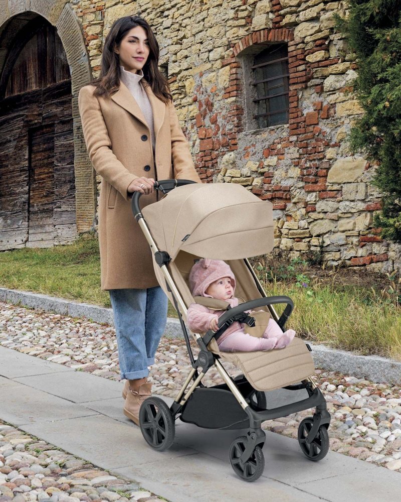 CAM Carucior sport Off-Road Air Beige 0-4 ani UV 50+ spatar reglabil suspensii suport picioare ajustabil
