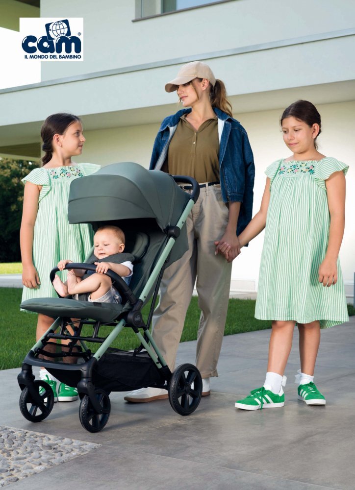CAM Carucior sport Off-Road Air Nero 0-4 ani UV 50+ spatar reglabil suspensii suport picioare ajustabil