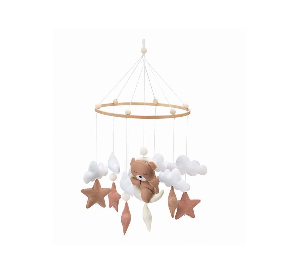 CAM Carusel pentru patut Cullami cadru din lemn circular Teddy