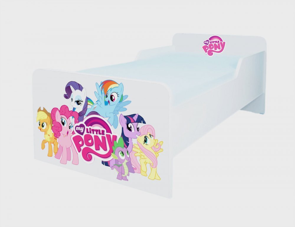 CameraMagica Pat pentru copii My Little Pony cu saltea 2-12 ani 160x80 cm