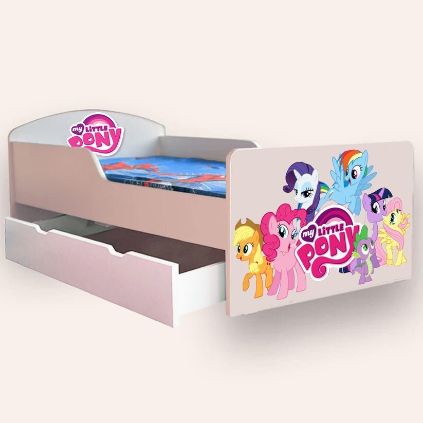 CameraMagica Pat pentru copii My Little Pony cu sertar 2-12 ani 160x80 cm
