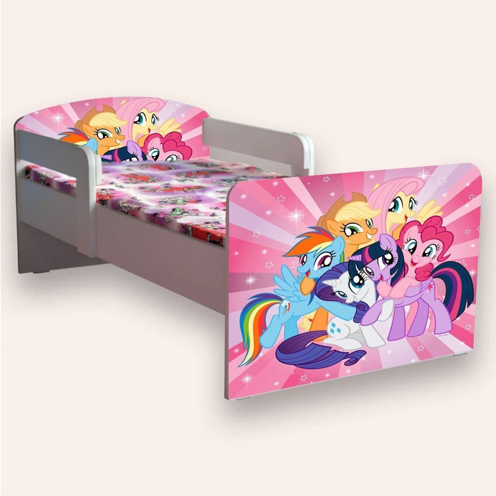 CameraMagica Pat pentru copii My Little Pony varianta 2 cu manere 2-8 ani 140x70 cm