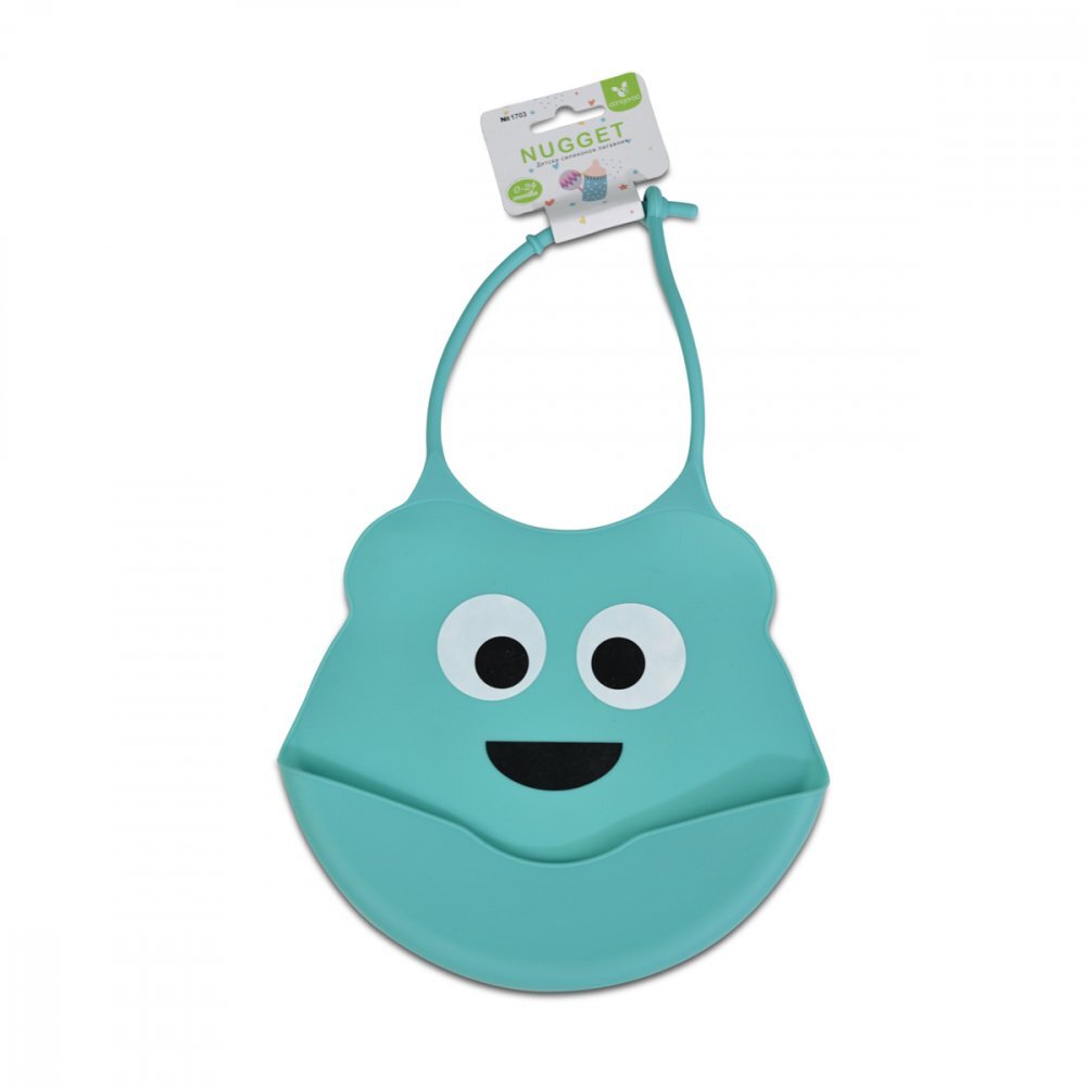 CANGAROO Baveta din silicon Nugget Blue
