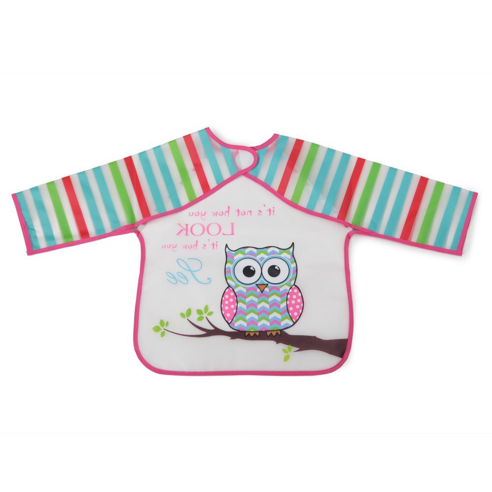CANGAROO Baveta impermeabila cu maneci Messy Pink