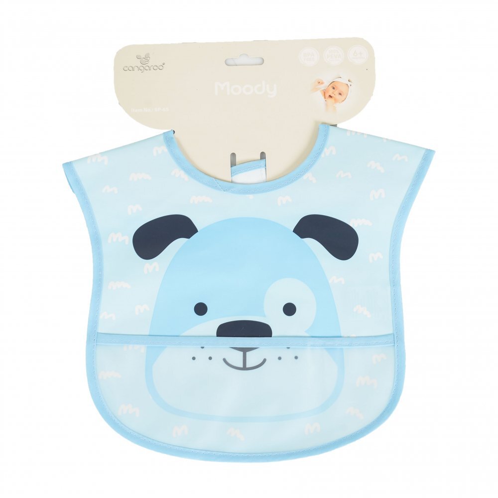 CANGAROO Baveta pentru bebelusi cu buzunarel colectare Moody Blue