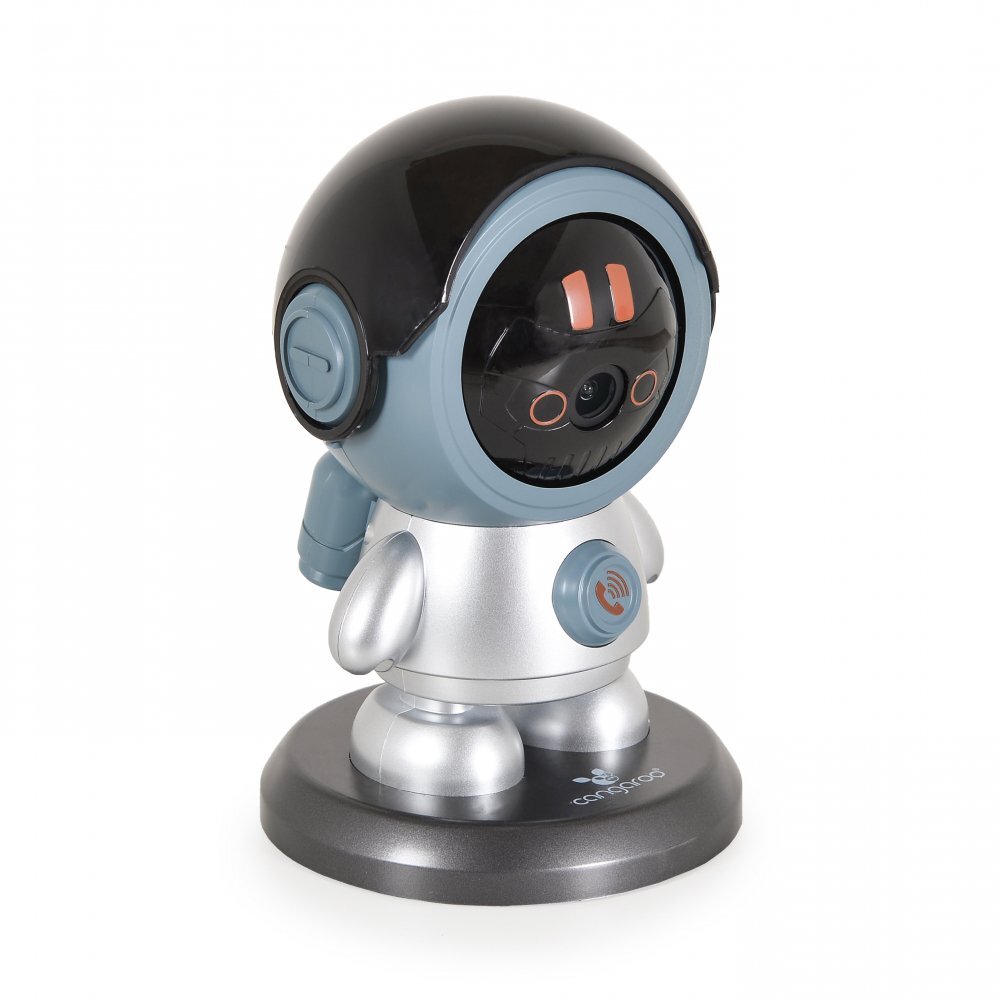 CANGAROO Camera Wi-Fi pentru camera copilului West GreyComunicare audio bidirectionalaDetectare miscareMiscare 360grade Volum reglabilSuporta SD Card slot maxim 128GBAplicatie iCam 365Vedere nocturna cu infrarosu