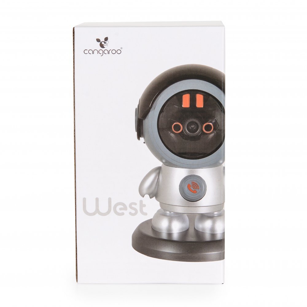 CANGAROO Camera Wi-Fi pentru camera copilului West GreyComunicare audio bidirectionalaDetectare miscareMiscare 360grade Volum reglabilSuporta SD Card slot maxim 128GBAplicatie iCam 365Vedere nocturna cu infrarosu